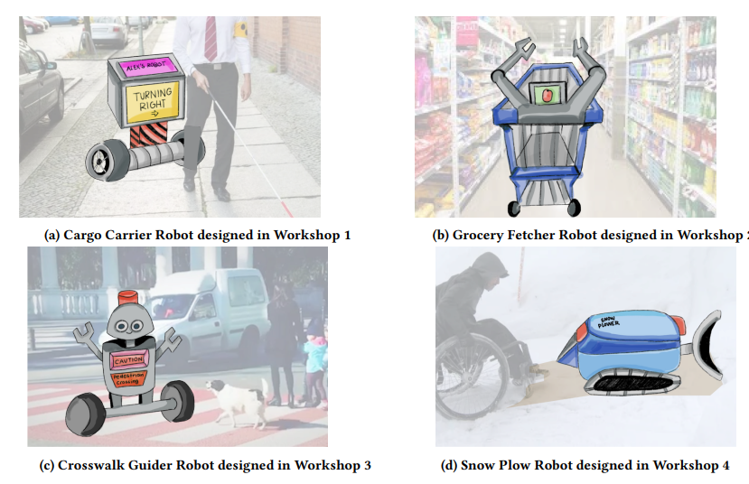 Co-design accessible public robots: Insights from people with mobility disability, robotic practitioners and their collaborations